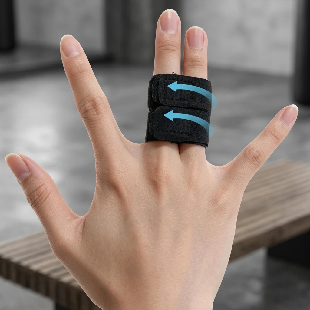 Finger Sleeve Breathable Volleyball Guard for Athletes Adjustable Nylon Compression Splint Support Sports Injury Prevention