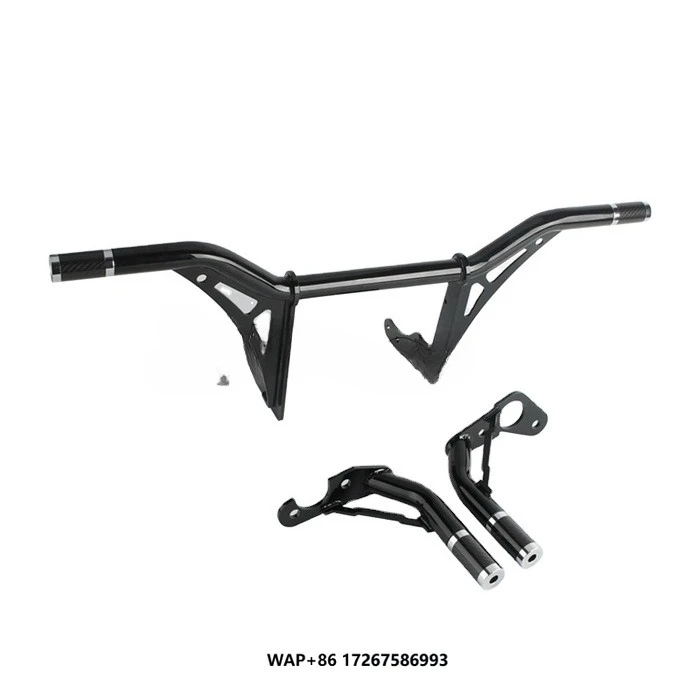 

Front & Rear Crash Bar Engine Guard W/Delrin Sliders for Harley Softail Street Bob Low Rider 2018-2024