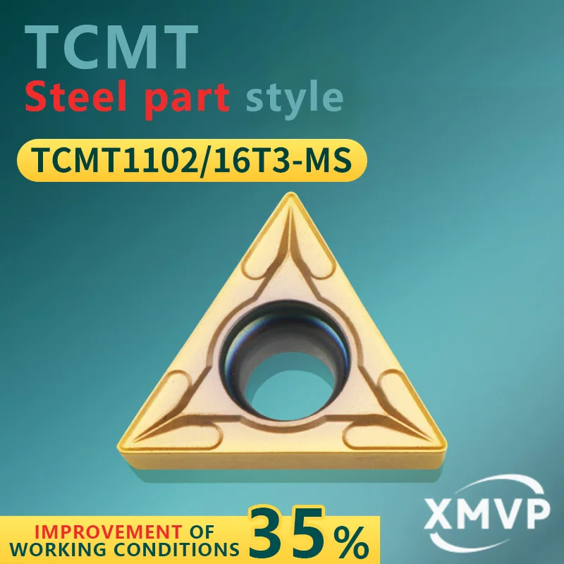 

Прецизионная расточная пластина с ЧПУ TCMT110216T3-MS, стальная деталь, модель класса BP8018, треугольная расточная пластина