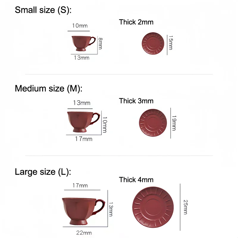 

1 Set Dollhouse French Mini Coffee Cup And Saucer Kit Miniature Afternoon Tea Scene Decoration Doll Accessories Toys