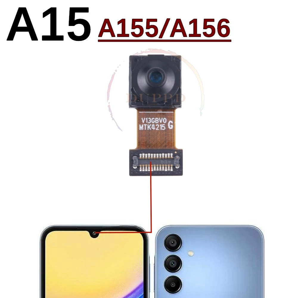 Full Set Main Back And Front Facing Wide Rear Camera Flex Cable For Samsung Galaxy A15 5G A156E A156 A155F A155