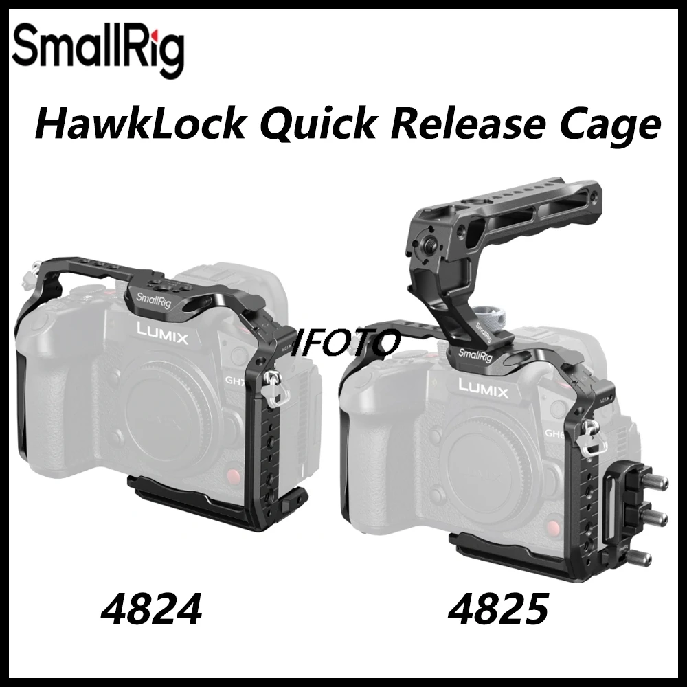 

SmallRig HawkLock Quick Release Camera Cage for Panasonic LUMIX GH7 / GH6 4824 4825