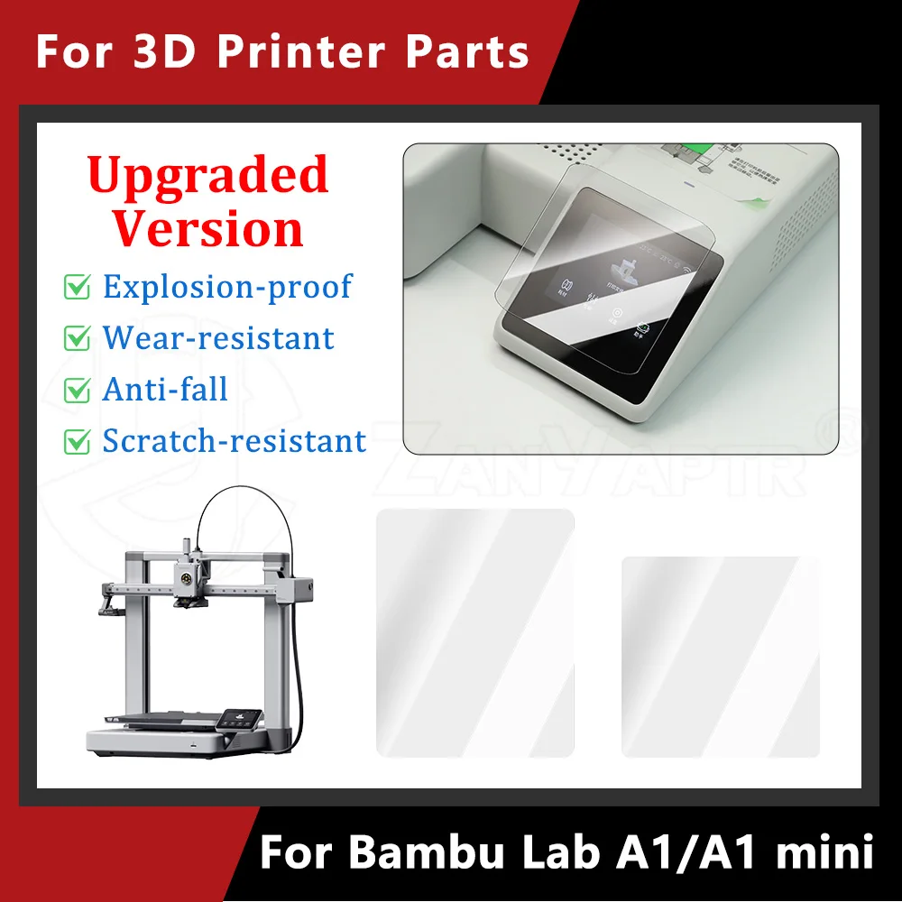 

Пленка для экрана с олеофобным покрытием для BambuLab A1 A1 Mini, защита от отпечатков пальцев, легко чистится, проста в установке, аксессуары для 3D-принтеров
