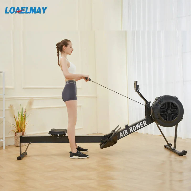 Seated Row Machine Dynamic Rowing Machine Indoor Air Rower Wind Resistance Rowing Machine