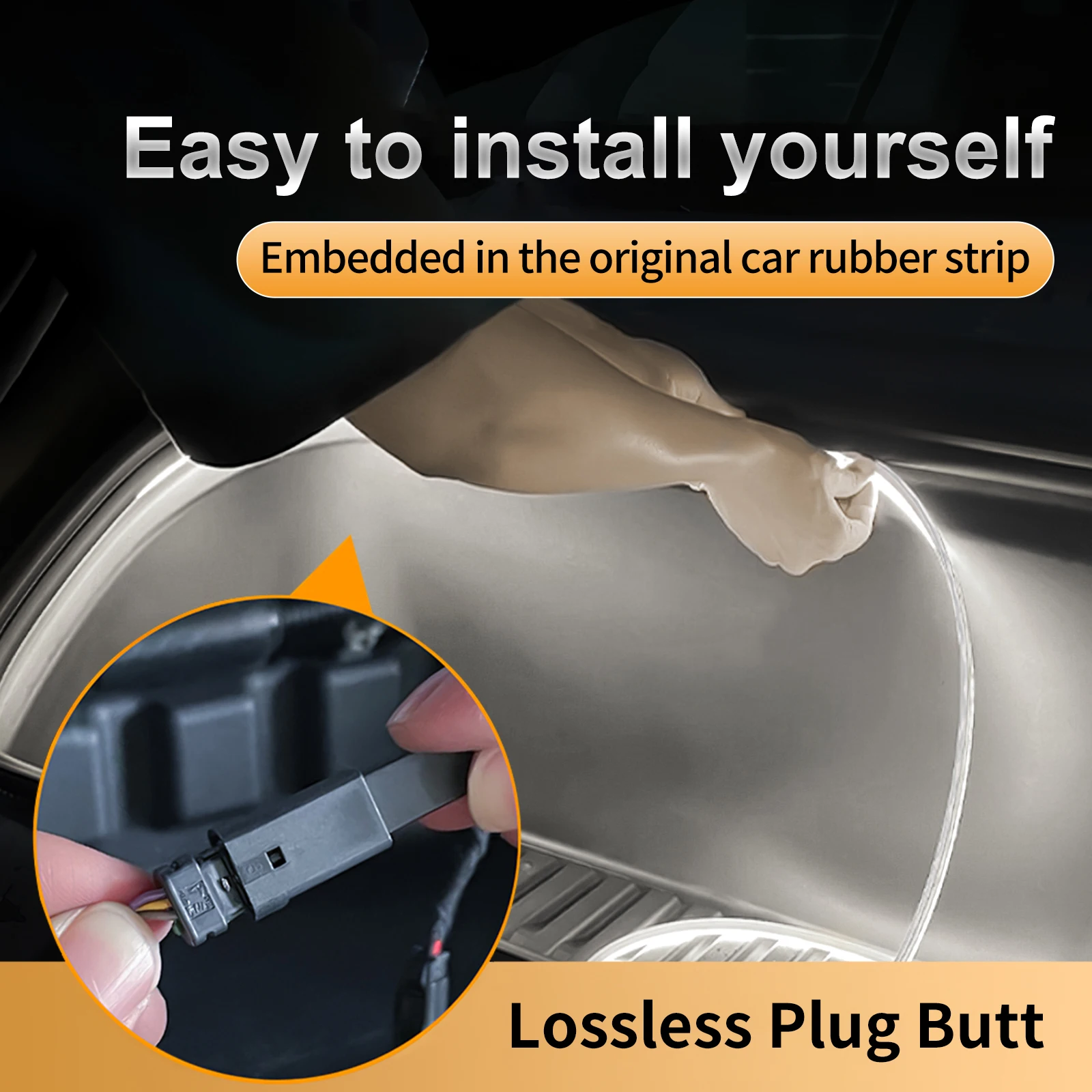 Listwa LED do bagażnika Tesla Model 3, dekoracyjne oświetlenie RGB do wnętrza, przedniej maski, zestaw DIY, łatwa instalacja, akcesoria samochodowe