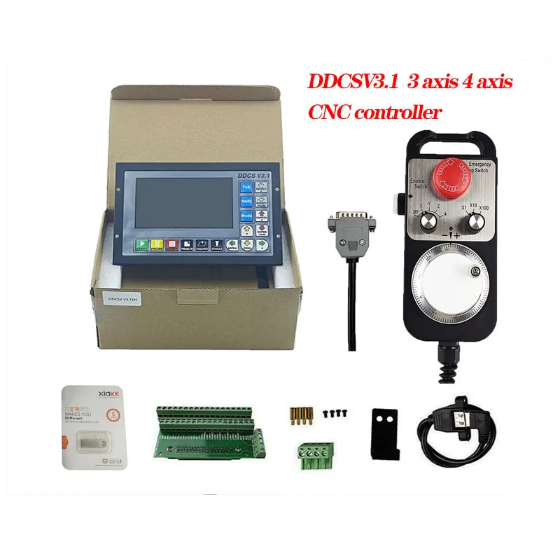 Offline CNC kit DDCSV3.1 MPG Standalone Motion Controller Offline Controller supports 3-axis/4-axis USB CNC controller interface