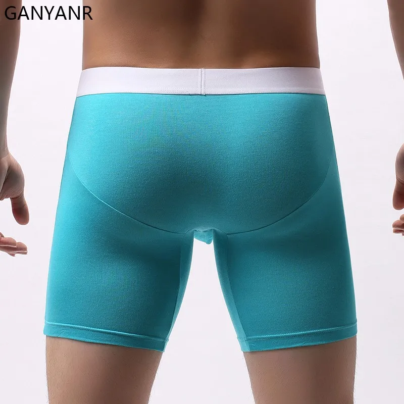 GANYANR Sportswear Gym Men Running Tights Compression Shorts Leggings Fitness Sport Basketball Sexy Yoga Workout Training Soccer