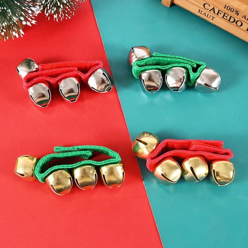 

2Pcs Christmas Gift Wristbands Jingle Bells Xmas Bracelet Wrist Band Shaking Bells School Music New Year Party Gift Navidad 2024