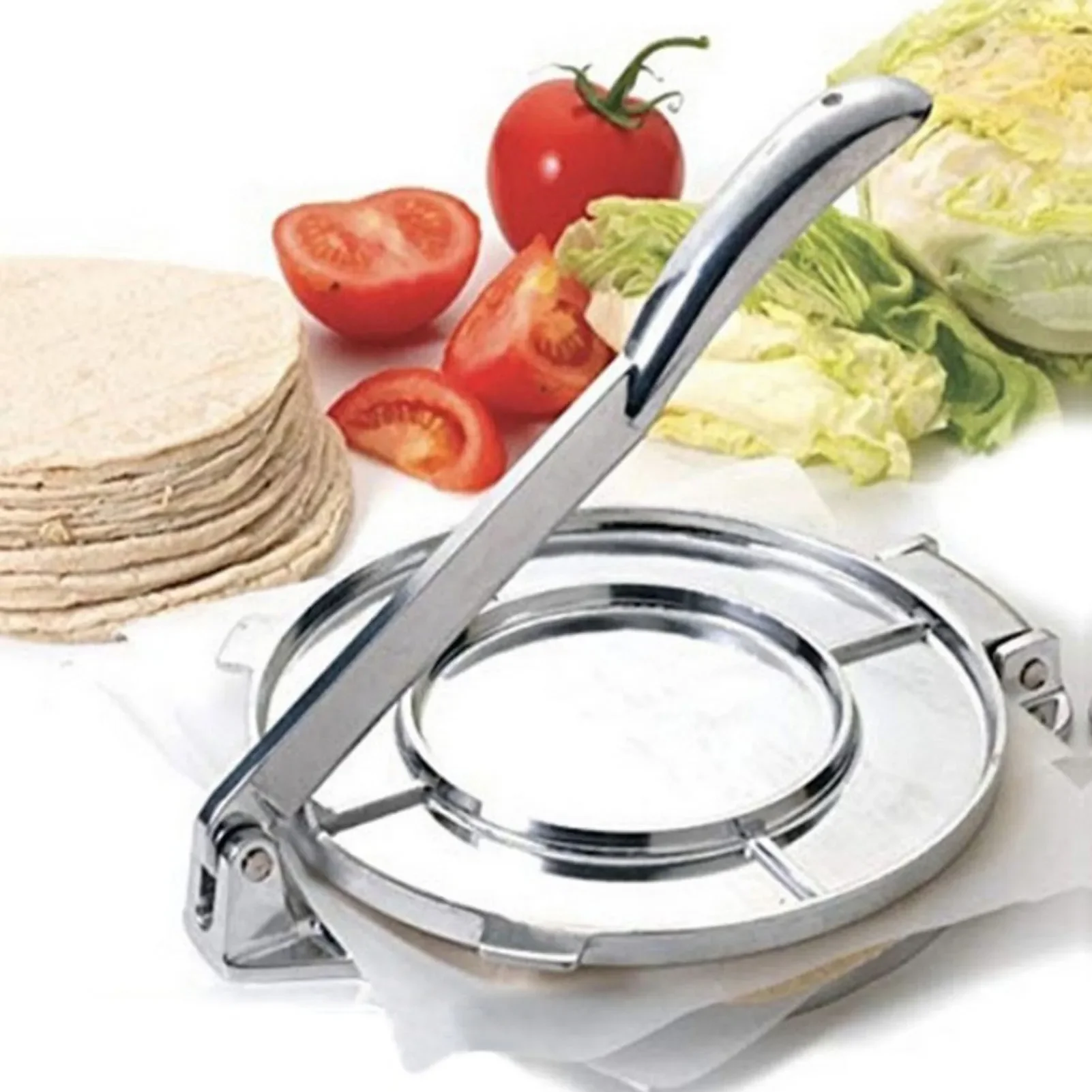 

16/20cm Tortilla Press Aluminum Alloy Manual Tortilla Dough Pressing Tool Kitchen Baking Utensils Cooking Accessories