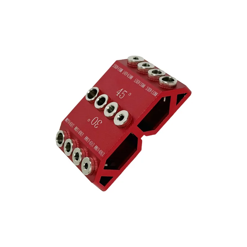 Aluminum alloy woodworking punching positioner 30 ° 45 ° multi-angle oblique hole drilling die furniture punching artifact