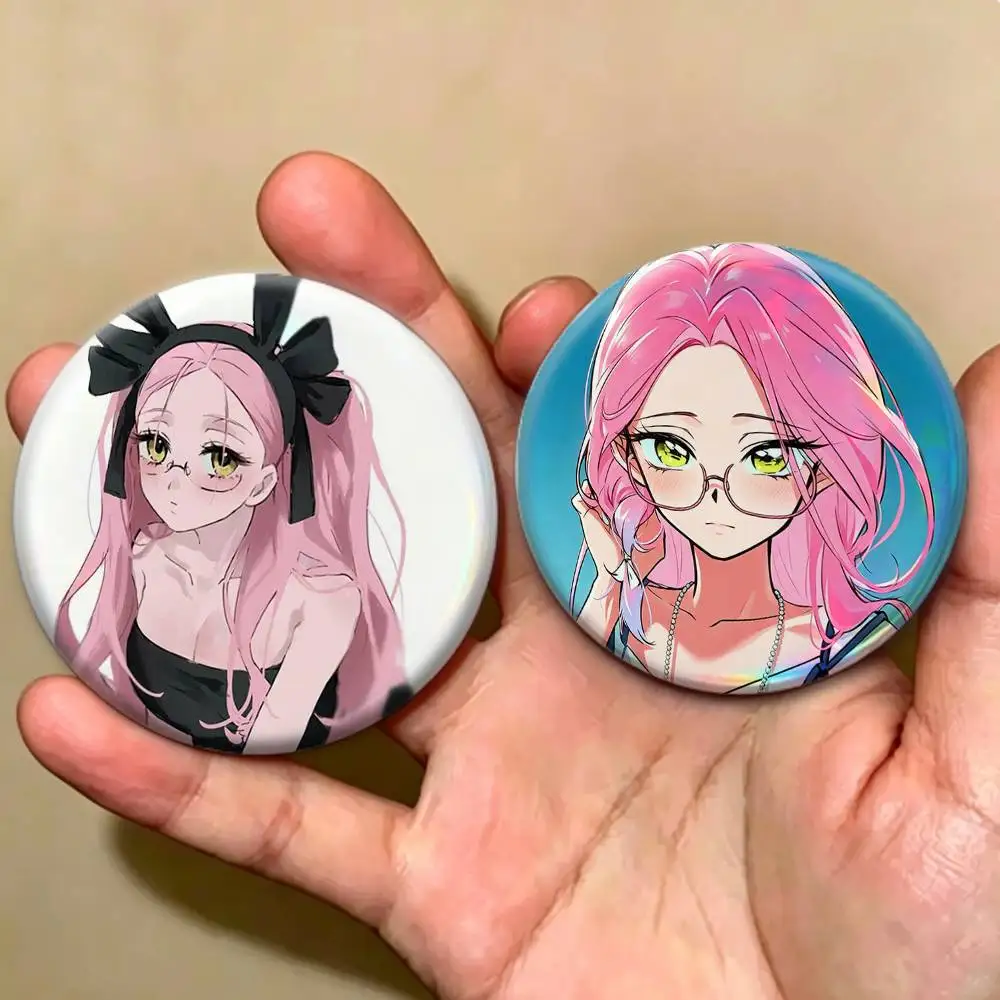 Cute Anime Mizi Alien Stage Character   Badges Creative Tinplate Button PinsBrooch Badge Clothes Backpack