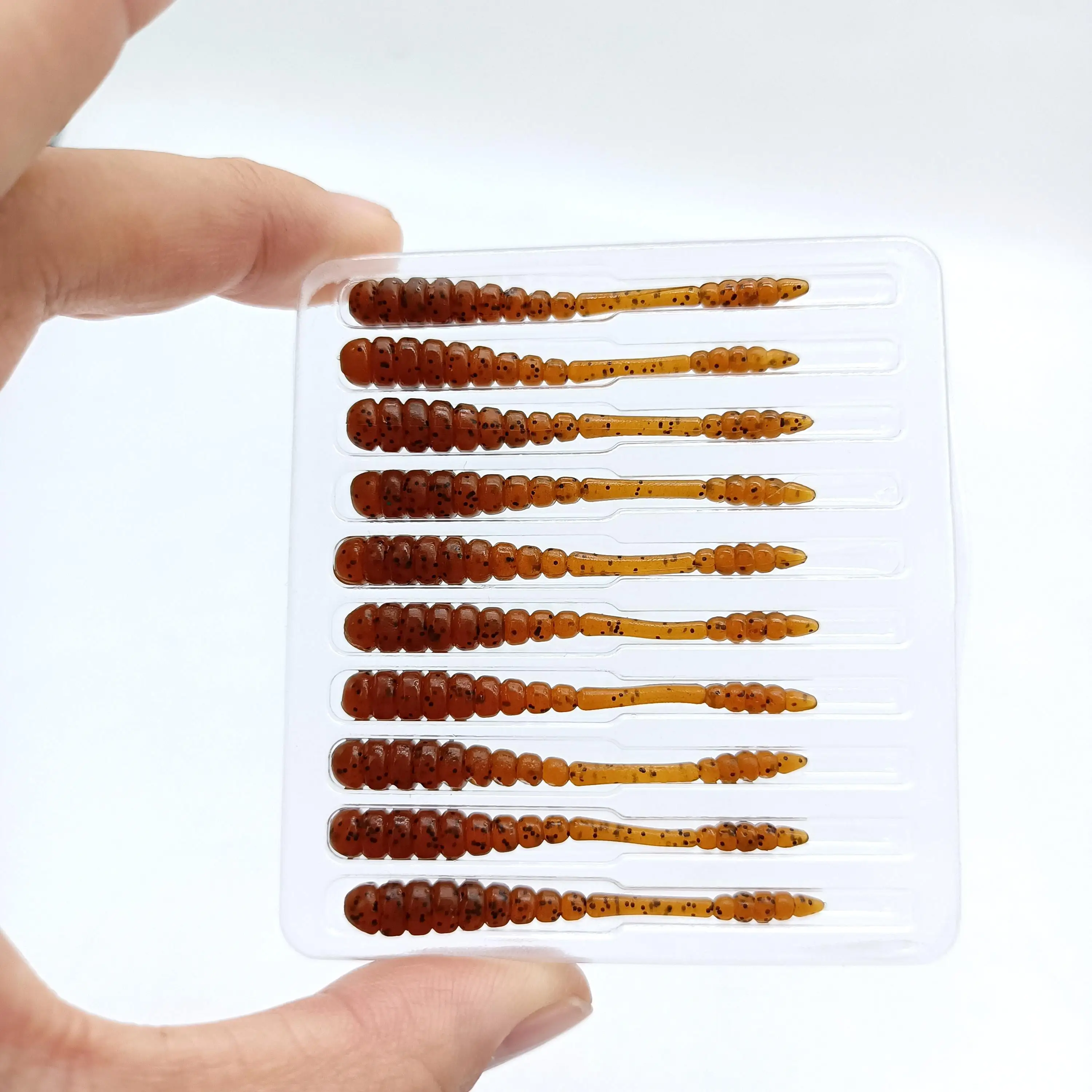 DUODUOYU 10PCS Neue Ajing Weiche Angeln Locken 48mm 0,5g Mini Kunststoff Köder Rockfishing Stream Fluss Meer künstliche Köder Angeln Locken – Detail 14