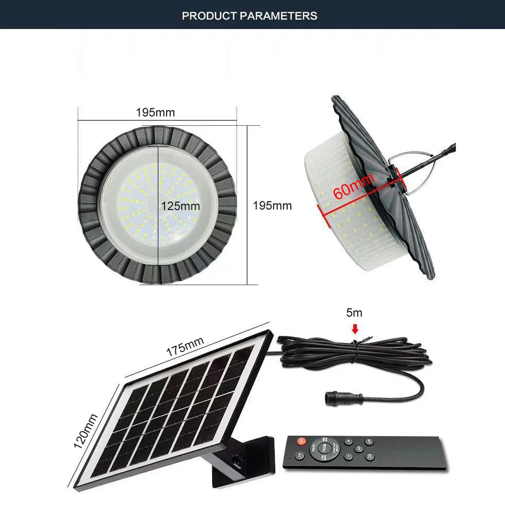 Solar Pendant Light Motion Sensor LED Shed Light Solar Outdoor Street Light 5 Light Modes Garden Patio Camping Lighting Tools