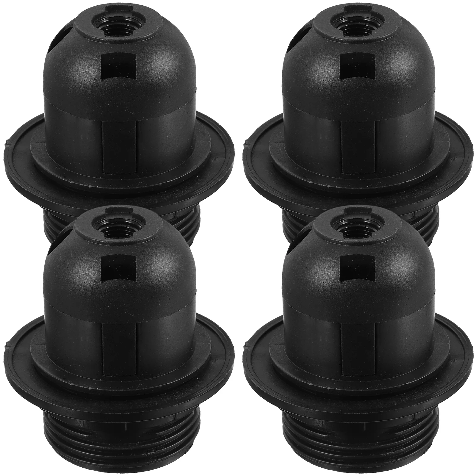 

4pcs E27 Lamp Holder Black Sockets for Desk Floor Lamps Ch eliers Retro Style Light Bulb Socket Lamp Parts Repair Kit