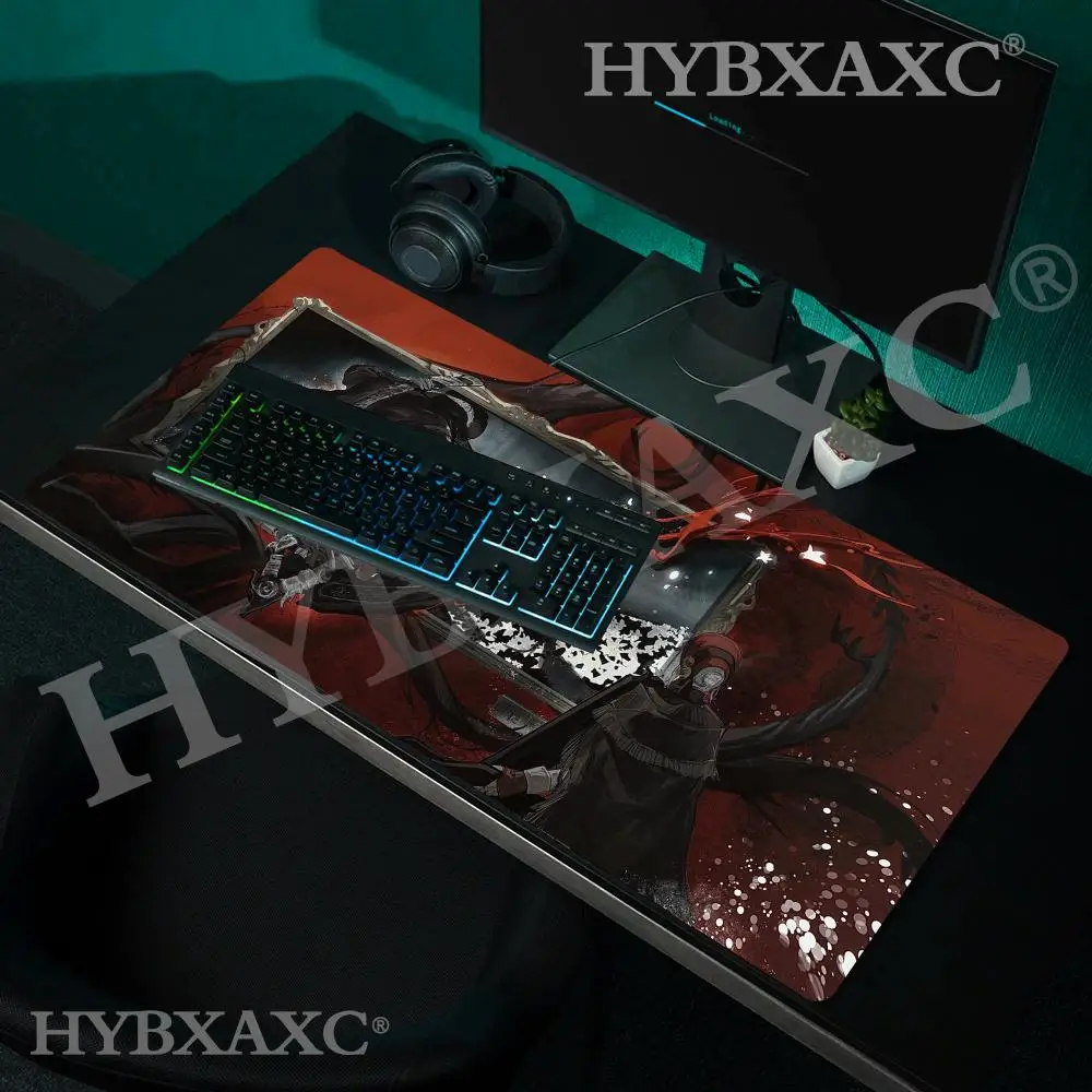 

HYBXAXC Bloodborne Hunter Dark Desk Mat Gaming Mouse Pad Non-Slip Large for Office Home PC Gamer Computer Keyboard Mat Desk Pad