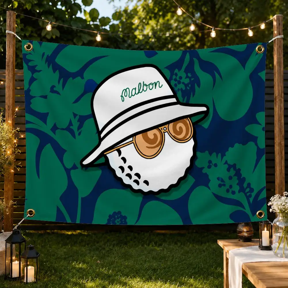 Marke Malbon Golf-Flaggen Garten-Dekorationsbanner Innen- und Außenwand-Hängeflagge Heim-Terrassen-Wandkunst-Dekoration – Detail 6