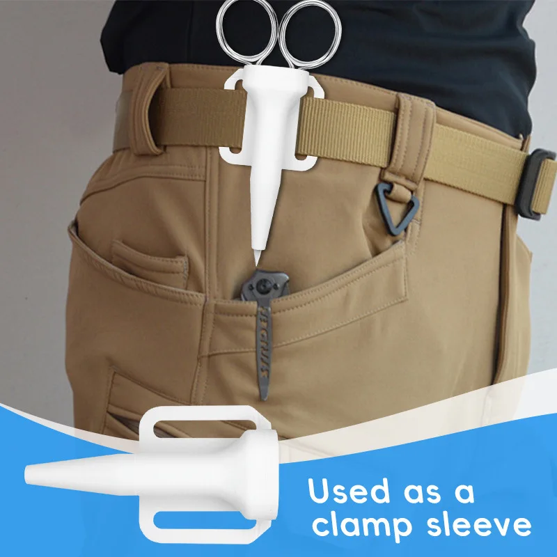 Fisherman's clamp case prevents cuts Outdoor fishing clamp and scissors storage case Portable plastic tool
