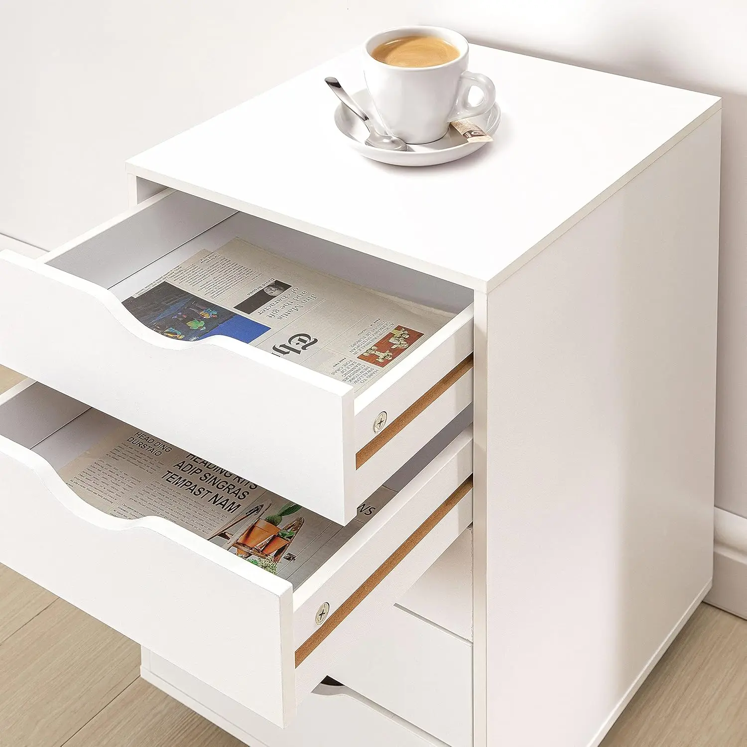Cassettiera a 5 cassetti per camera da letto, eleganti cassettiere alte con ruote, ripiani portaoggetti, cassettiera piccola per armadio, cassettiera per il trucco