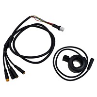For Bafang 1T4 E Bike Motor Cable with 130x Throttle Perfect for 00 G330 G510 M620 with UART/CAN Communication Protocol