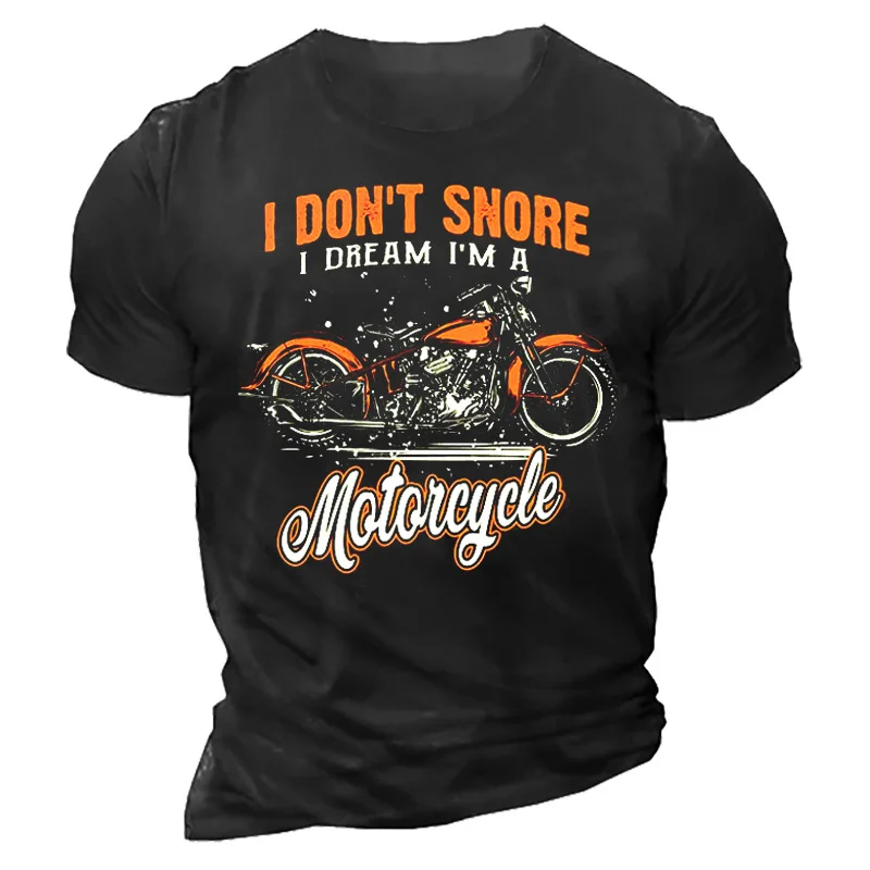 Men's Motorcycle T-shirt, Motorcycle Rider 3D Vintage Printed Short-sleeved Shirt, Racing Suit, 2023 Summer Casual Wear