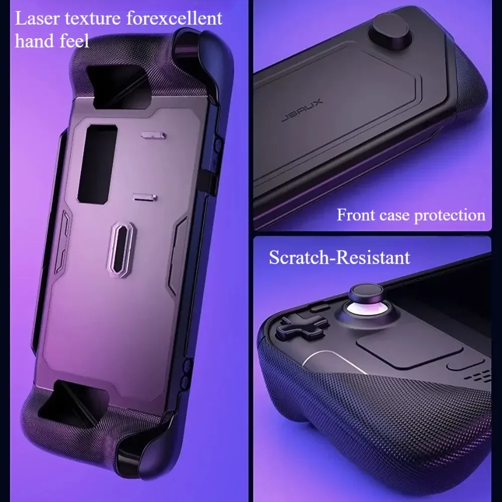 حافظة JSAUX ModCase لسطح البخار OLED ملحقات الألعاب المعيارية ممتصة للصدمات ومضادة للسقوط مع غلاف أمامي قابل للفصل