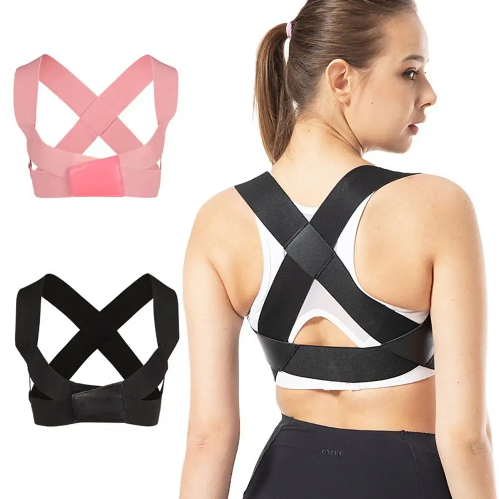 Back Support Adjustable Posture Corrector Spine Orthosis Polyester Fiber Back Support Kyphosis Correction for Adults