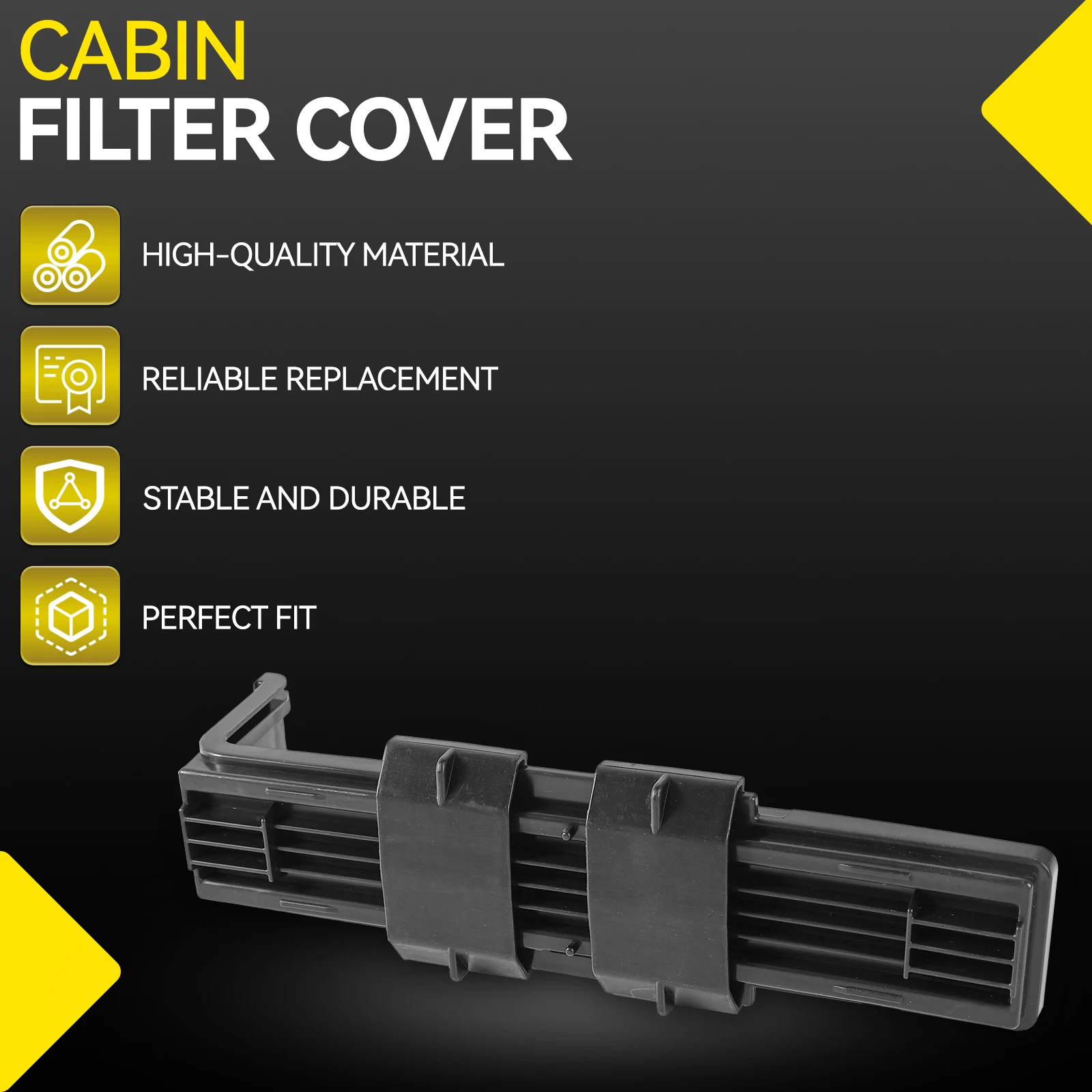 1 Set AC Cabin Filter Cover Frame Plate For VW Polo 9N 6R Audi A1 A2 Skoda Fabia Seat 6Q0815391 6Q0819422A 6RD815391 6RD819422