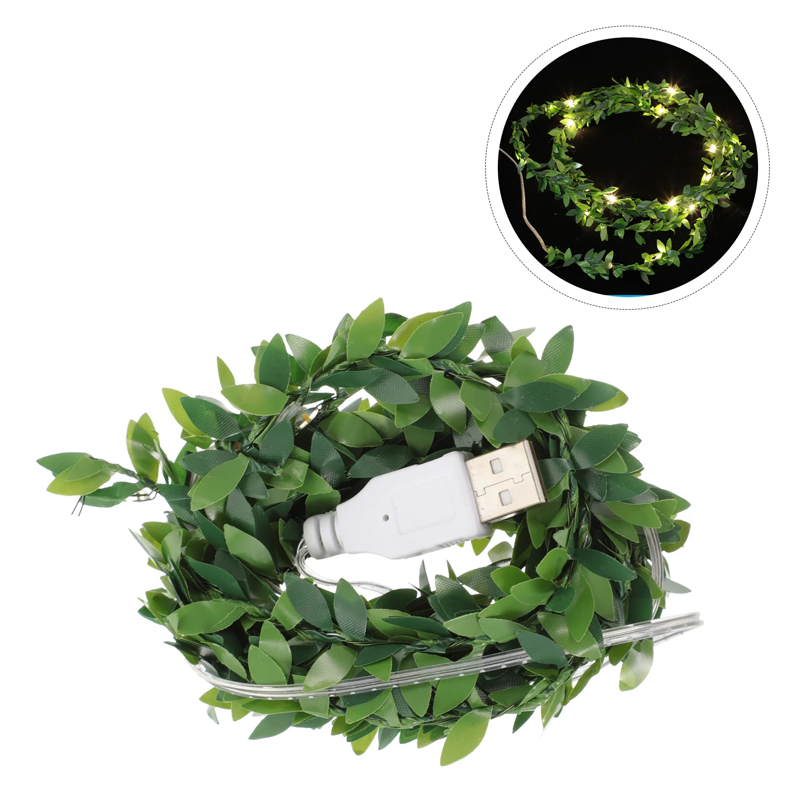 

Green String Lights Warm White Decorative Lights For Home Garden Patio Christmas Party Decor Indoor Outdoor Rattan Lamp