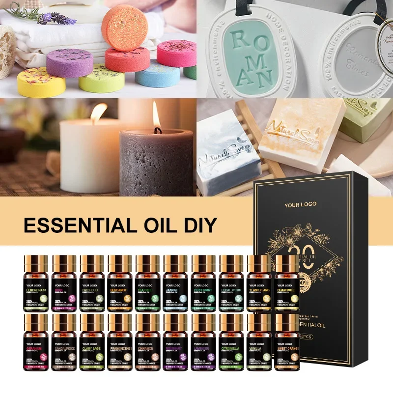 

20pcs Set Box of scented essential oils