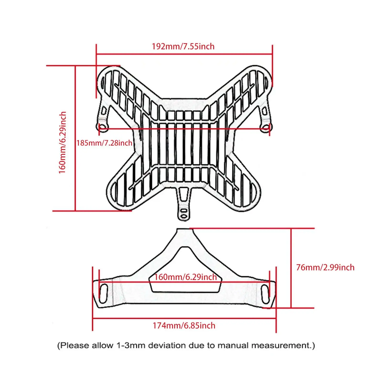 غطاء حماية المصباح الأمامي للدراجة النارية لـ R1300GS 2023-2024 سبائك الألومنيوم القوية