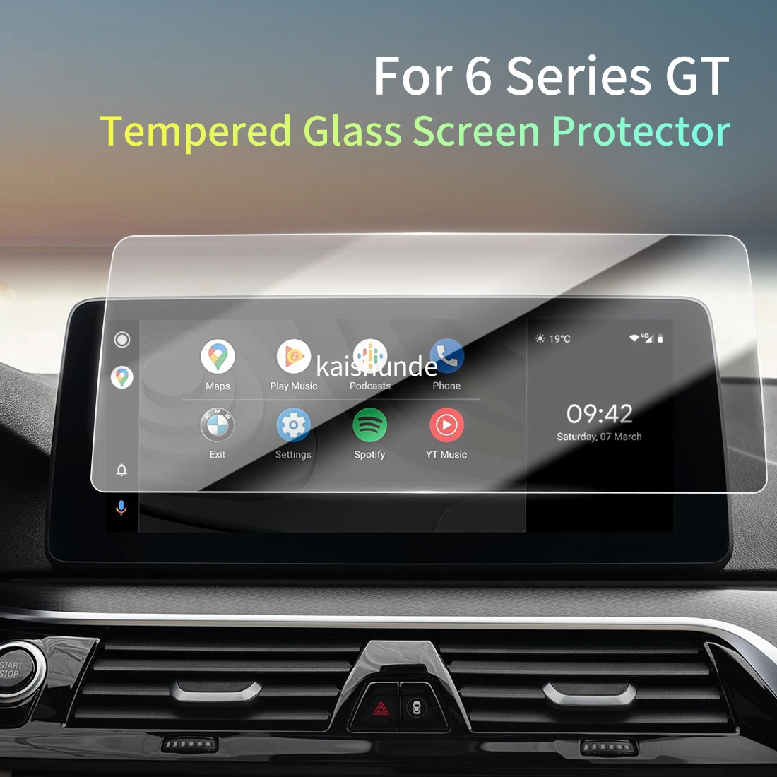 

Автомобильные наклейки, защита для 25 BMW 6 серии GT, защитная пленка из закаленного стекла, дисплей, навигация, автомобиль