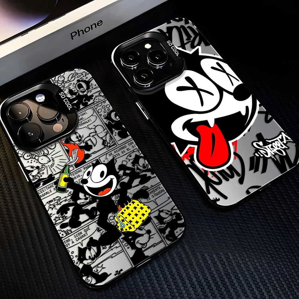 Cute Felixs the Cat Phone Case for Samsung Galaxy A27 A37 A57 A17 A07 A16 A06 A35 A55 A25 A05S A15 A56 A54 A36 A34 A24 A26 4G 5G