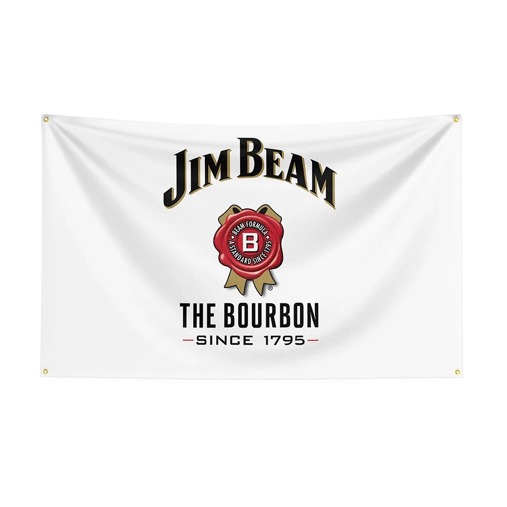 3x5Ft Jim Beams Flag Polyester Printed Beer Banner For Decor