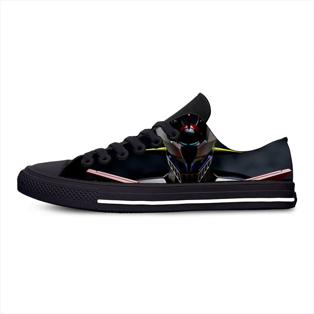 Hot Cool Low Top Lightweight Sneakers Classic Canvas Shoes Man Woman Manga Mazinger Z UFO Robot High Quality Fashion Board Shoes