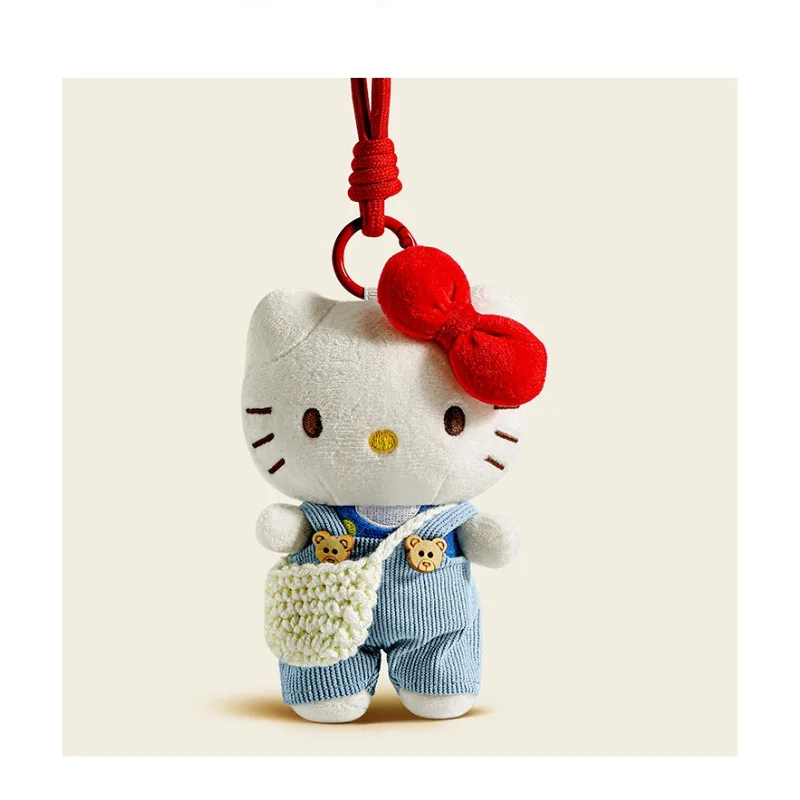 

Hello Kitty Kawaii Plush Bag Pendant Innovative Cartoon Girl Heart Doll Small Doll School Bag Hanger Women Accessories Wholesale