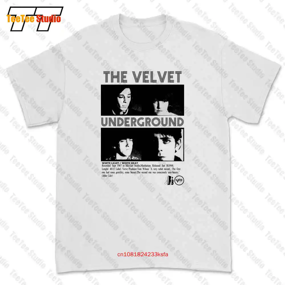 Camiseta de The Velvet Underground Lou Reed Roxy Music John Cale The Stooges, Andy Warhol, OG2O