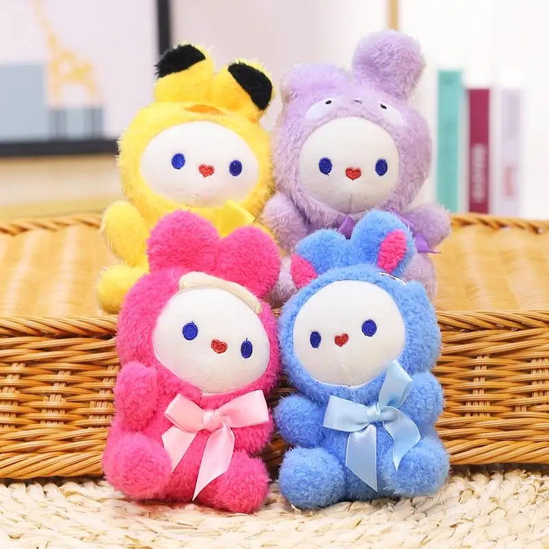 

[Just]Cute Cross Dressing Bunny Plush Doll Pendant Keychain Backpack Hangings Decoration Gifts