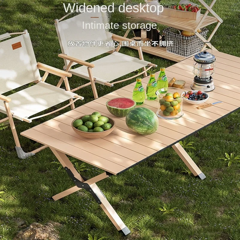 Outdoor Folding Table Portable Camping Table Picnic Table and Chair Suit Camping Supplies