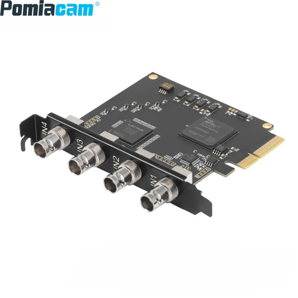 Pomiacam UC3540S Pro Capture Card, 1080P60 HDMI to PCIe x4, YUY2 Color, Low Latency for Live Streaming,Wirecast Compatible