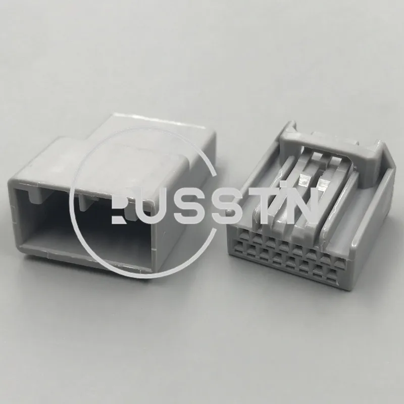 1 Set 16 Hole MX34016SF1 MX34016PF1 Automobile Socket Connector Grey Auto Plug AC Assembly For Honda