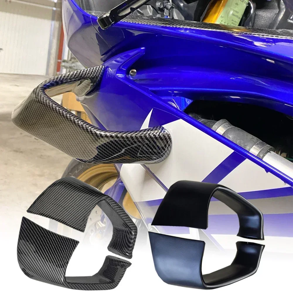 Motorcycle Winglets Aerodynamic Wings Spoiler Fairing Downforce With Bolts For Yamaha YZF R6 2008-2022 YZF-R6 Accessories Carbon