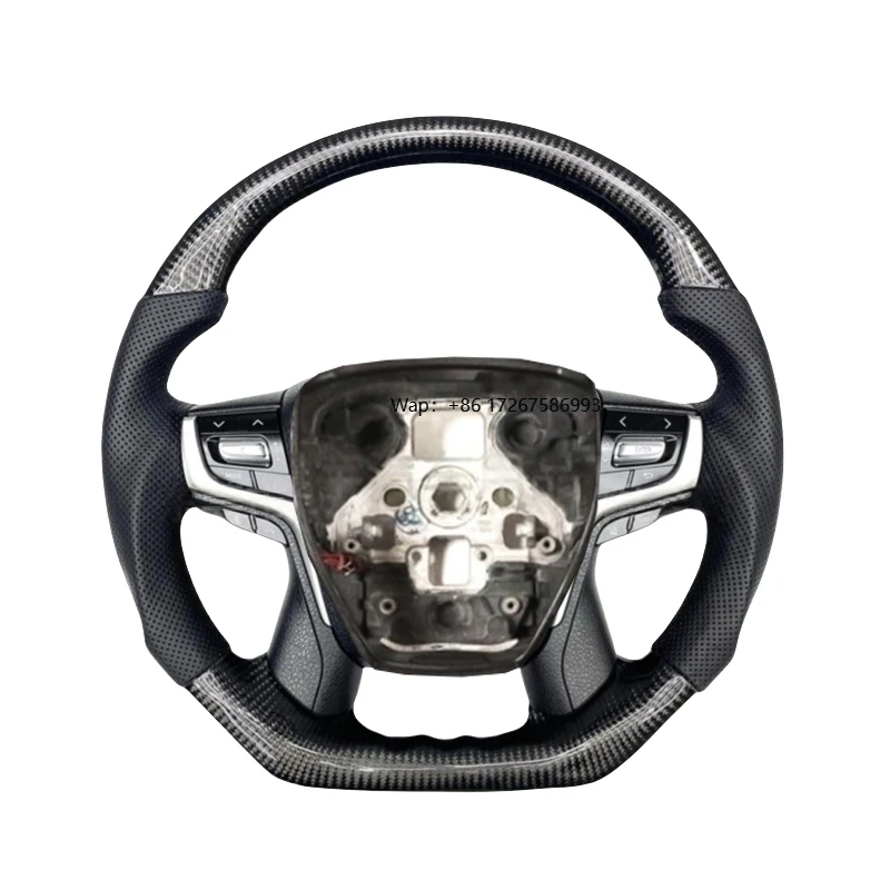 

Carbon Fiber Steering Wheel for Crown 14th Gen Alphard Land Cruiser Prado 300 150 Sport Upgrade