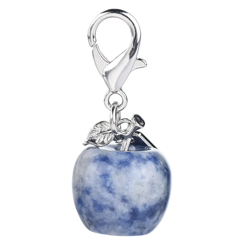 

Multi-color Christmas Eve and Christmas gifts, natural crystal jade 12-color apple pendants and bag pendants