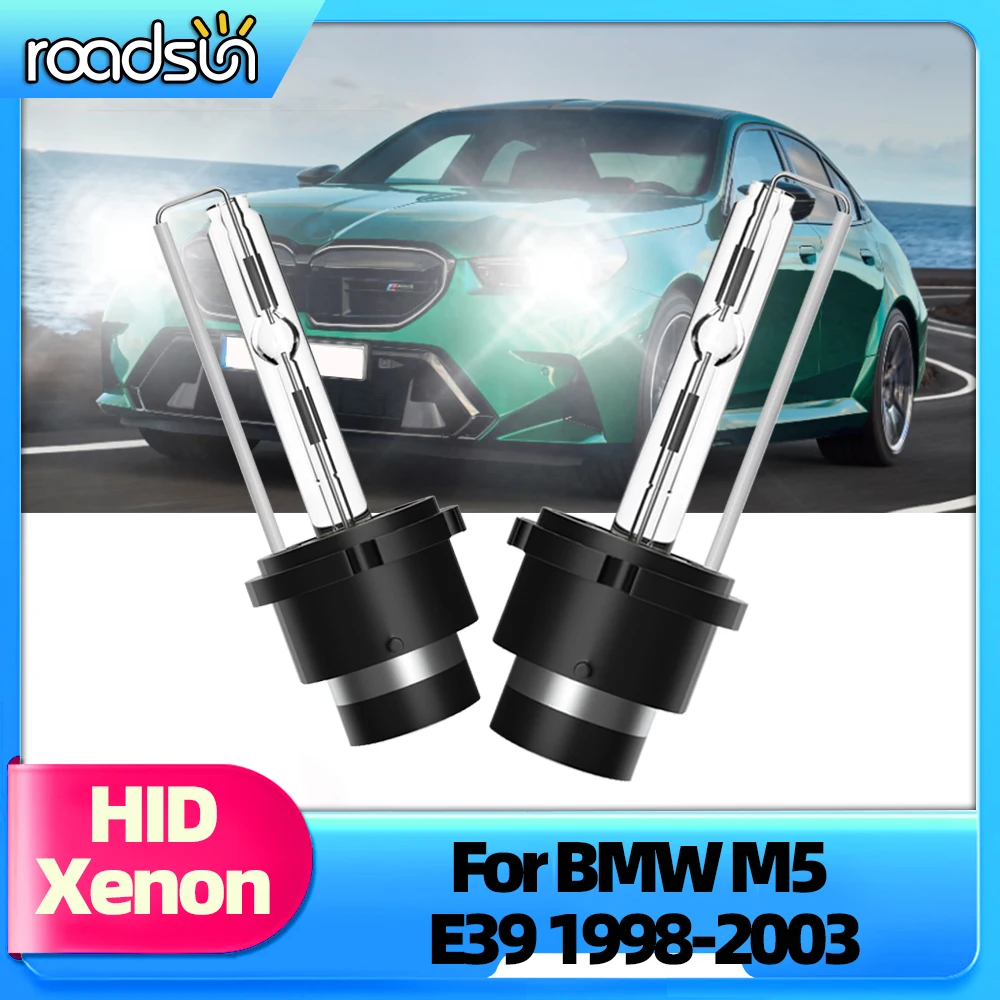 

Roadsun 2x For BMW M5 E39 1998 1999 2000 2001 2002 2003 Car HID Headlights 35W D2S 6000K 8000K Auto HID Xenon Bulbs DC12V Lamps