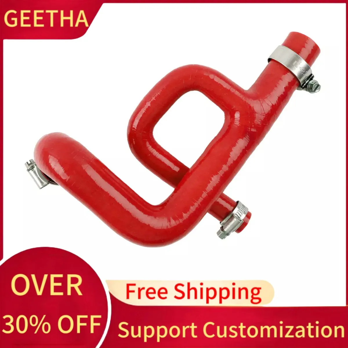 

For Focus RS MK1 2.0L Thermostat to Radiator Silicone Coolant Hose With Clamps