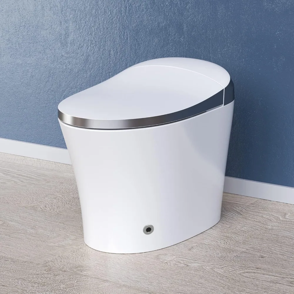 Luxury Smart Toilet, Heated Bidet with Dryer and Warm Water, Bidet Toilet with Heated Seat, Auto Close Toilet Seat, Modern