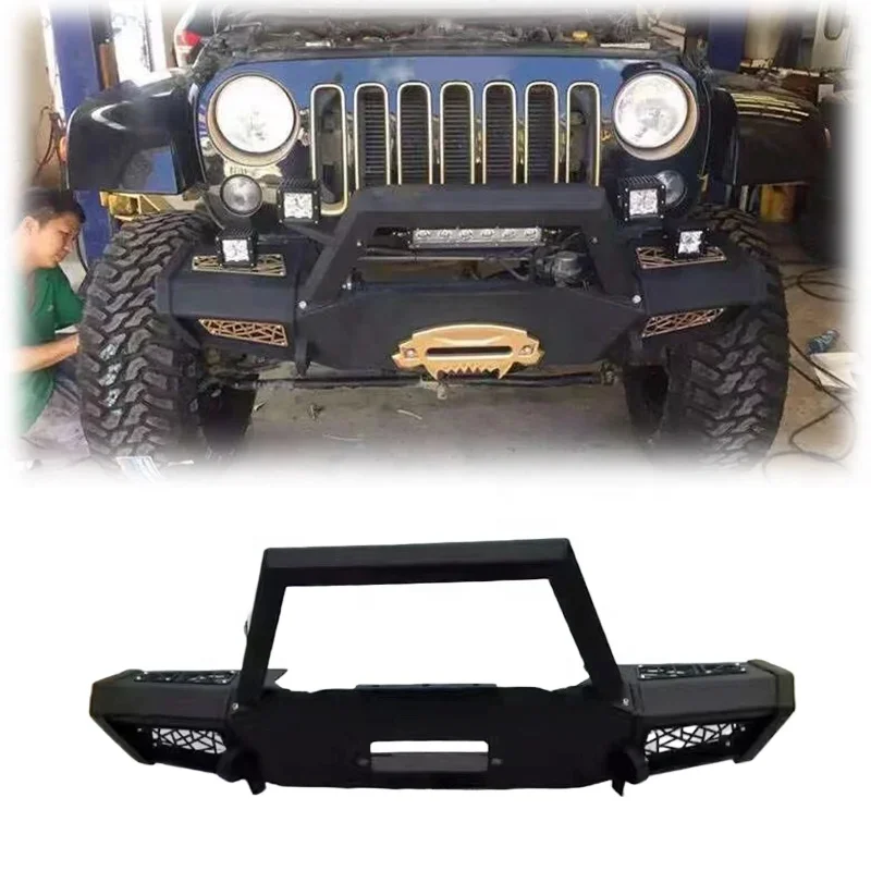 

Gobison Hot Sales Product VPR Front Bumper For Jeep Wrangler JK 2007-2017 Front Bumper