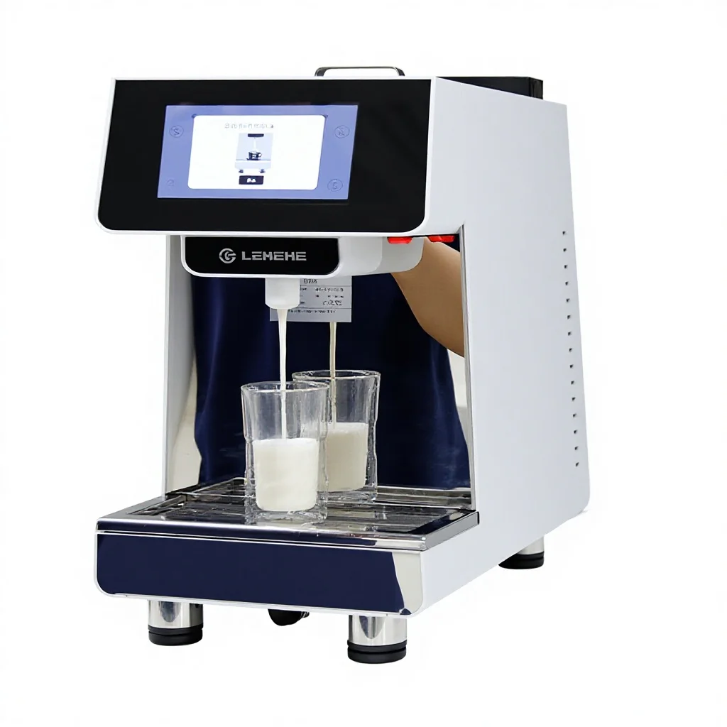 Fully Automatic 2500W Hot Cold Milk Foam Maker 4L Dual‑Capacity Stainless Steel 7 Inch Touch Screen For Cafe Milk Tea