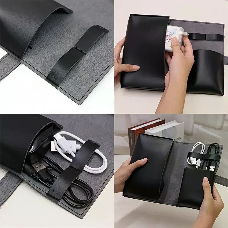 1pc PU Leather Multi-Compartme - đánh giá và giá Tech Accessories Travel Case