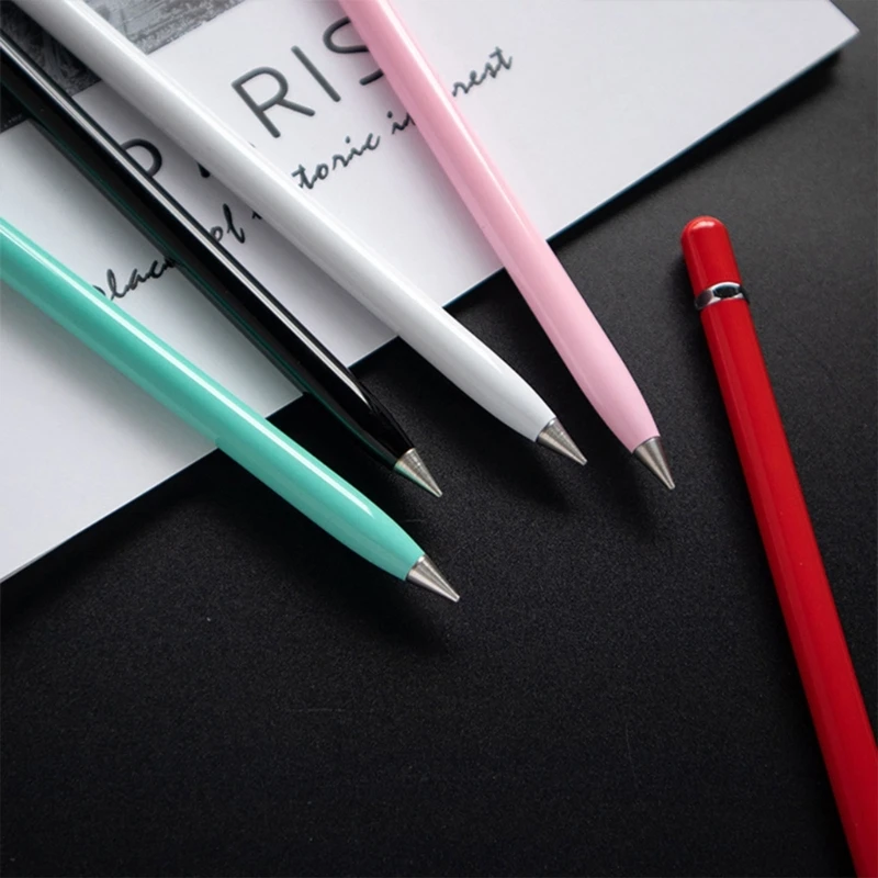 Erasable Everlasting Pen Metal Inkless Pencil No Sharpening Sketch Pencil Gift Pen for Boy Girl Student Kid Drawing K1KF